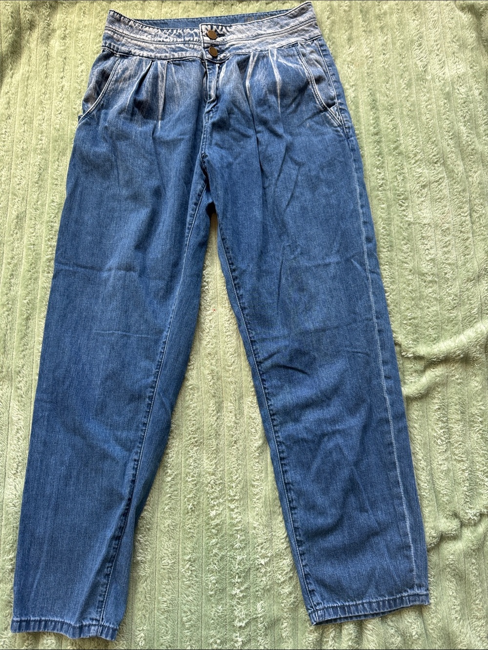 BLANKNYC Relaxed Blue Jeans - Classic Mid Wash